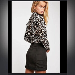 Free People Modern Femme Denim Skirt Sz 10